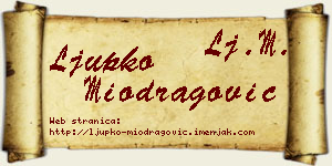 Ljupko Miodragović vizit kartica